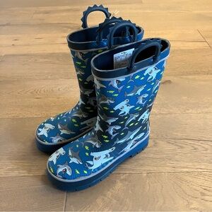New Kids Western Chief Shark Rain Boots